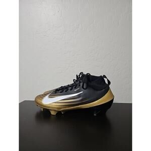 Nike Zoom Air Vapor Pro 1 Black Gold Football Cleats Mens Size 10.5 FB3298-003